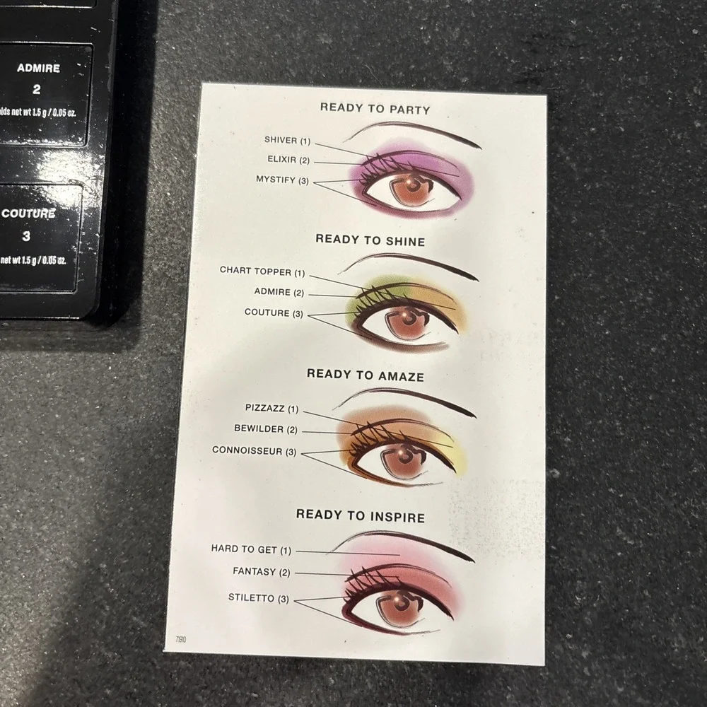 RARE bareMinerals Ready Convertible Eyeshadow Palette Ready To Party Shine Amaze